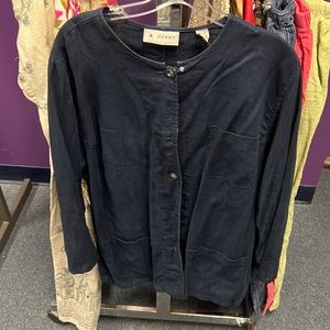 💜LT Sport Blue Linen Button Down 2X